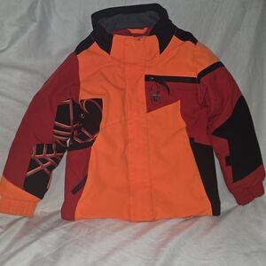Spyder Orange and Red Jacket with Logo
